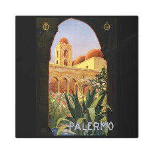 Palermo Vintage Travel Poster