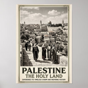 Palestina La Tierra Santa Arte de Viaje Vintage