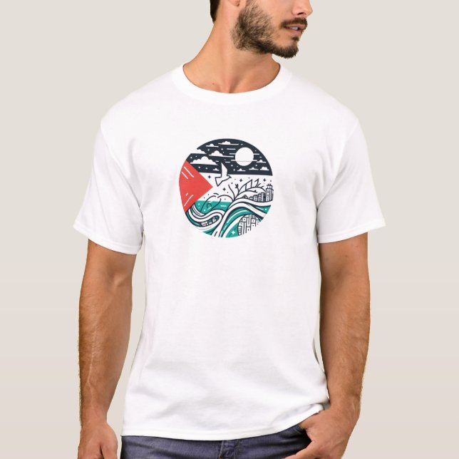 Palestina Libre - Camiseta de Voces por la Justici (Anverso)