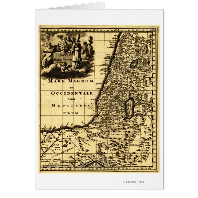 Palestina: Mapa PanorámicoPalestina (Frente)
