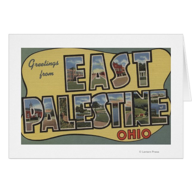 Palestina Oriental, Ohio - Escenas de letras grand (Anverso (Horizontal))