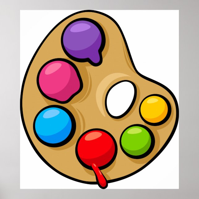 Paleta de arte de pintores (Frente)