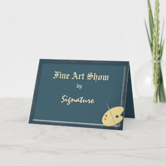 Paleta de arte Mostrar tarjeta de felicitación