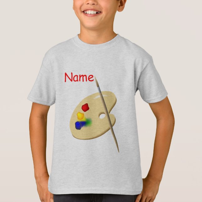 Paleta de Artistas Infantiles Camiseta Gris (Anverso)