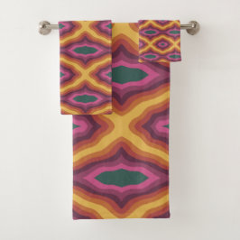 Paleta de colores bohemias Wavy Lattice Pattern Ar