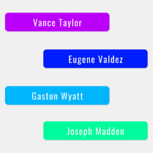 Paleta de colores Cyberpunk Etiquetas de nombres i