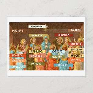 Paleta de colores para Pentecostés (SB 01) Tarjeta