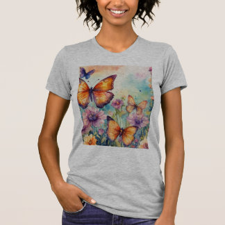 Paleta de la Naturaleza: camiseta con mariposa acu