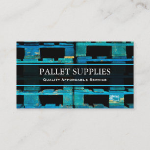 Paleta de Logística Azul, Foto - Tarjeta de Negoci
