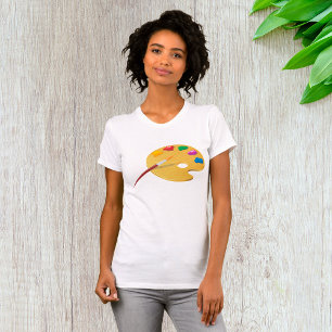 Paleta de pintores Camiseta de mujeres