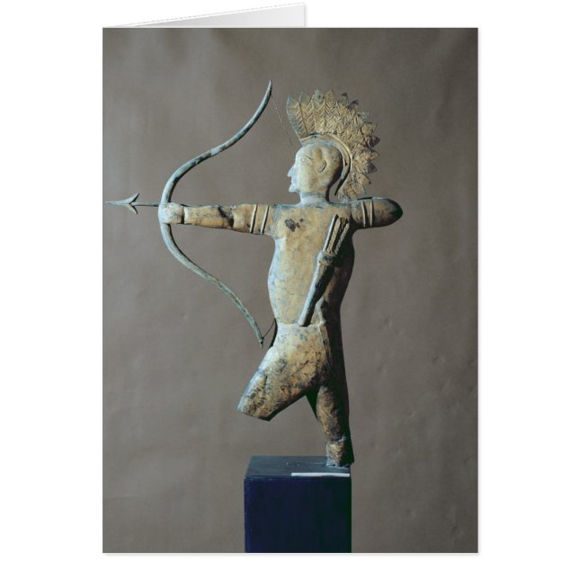 Paleta de tiempo bajo la forma de indio americano (Frente)