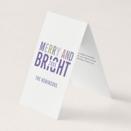 Paleta de Violeta Ultra Tarjeta de Navidad Foto