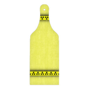 Paleta divertida peligrosa de la tabla de cortar