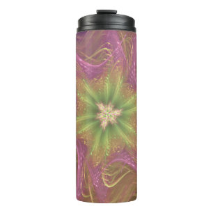 Paleta purpúrea clara del fractal termal del vaso