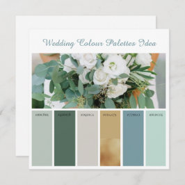 Paletas de Colores para Bodas Tarjeta de Ideas