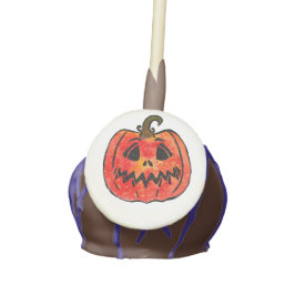 Paletas de pastel de calabaza de Halloween