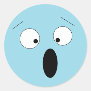 Palidezca a los pegatinas tontos chocados