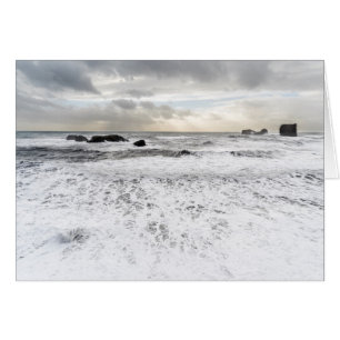 Pálido paisaje marino espumoso, Islandia