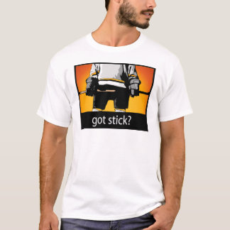 ¿Palillo conseguido? camiseta del hockey