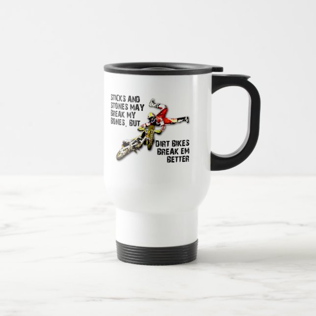Palillos y taza divertida de la bici de la (Derecha)