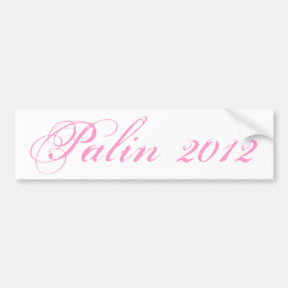 Palin 2012 pegatinas para el parachoques (rosadas)