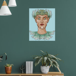 Pallas Atenea Femenino Divino Arte Sagrado