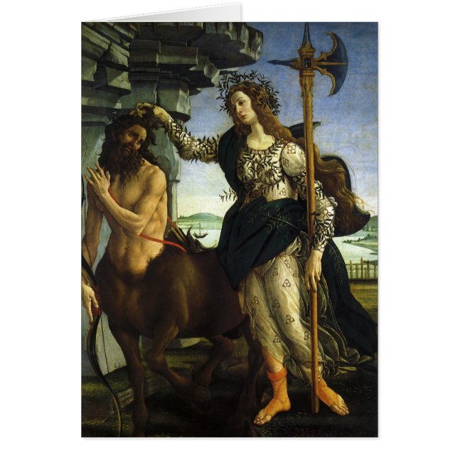 Pallas y el Centauro de Sandro Botticelli (Frente)