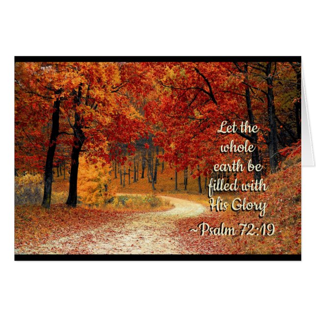 Palm 72:19 Que la Tierra se llene de su gloria (Anverso (Horizontal))