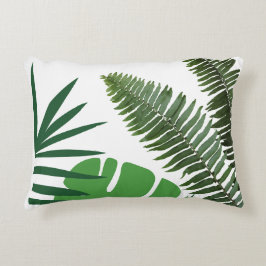 Palm acuarela única deja Cojín decorativo
