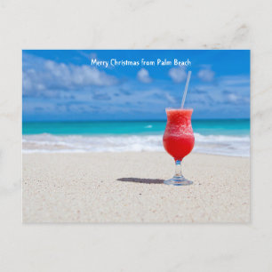 Palm Beach. Tarjeta de felicitación Florida