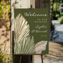 Palm bohemia deja signo de bienvenida Boda