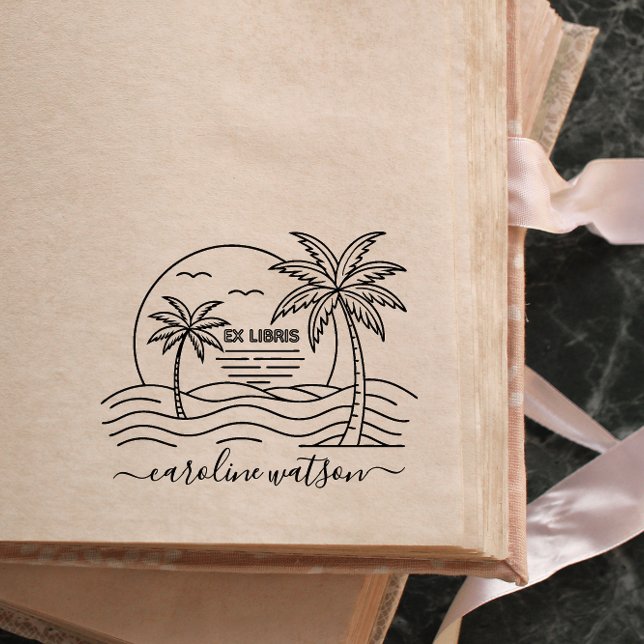 Palm con sello de goma solar Ex libris (Subido por el creador)