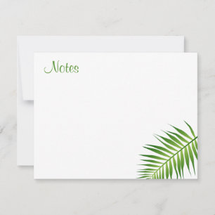 Palm de escritura a mano deja Floral de plantilla