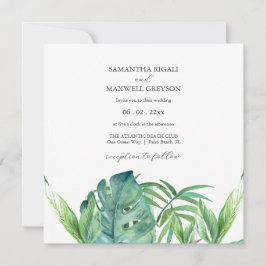 Palm de invitaciones a bodas de destino tropical