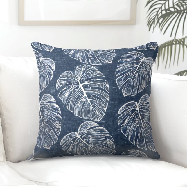 Palm de Monstera deja Cojín decorativo doble later (Subido por el creador)