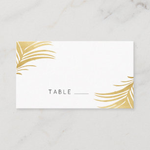 Palm de oro deja tarjetas modernas para los lugare