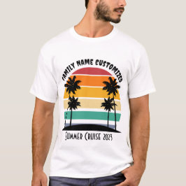 Palm de playa de verano con camiseta de verano per