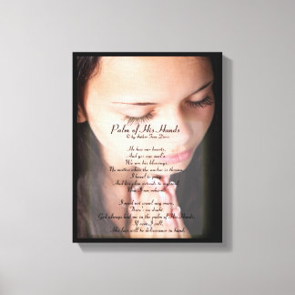 Palm de sus manos POEM 4 CANVAS IMPRESIÓN