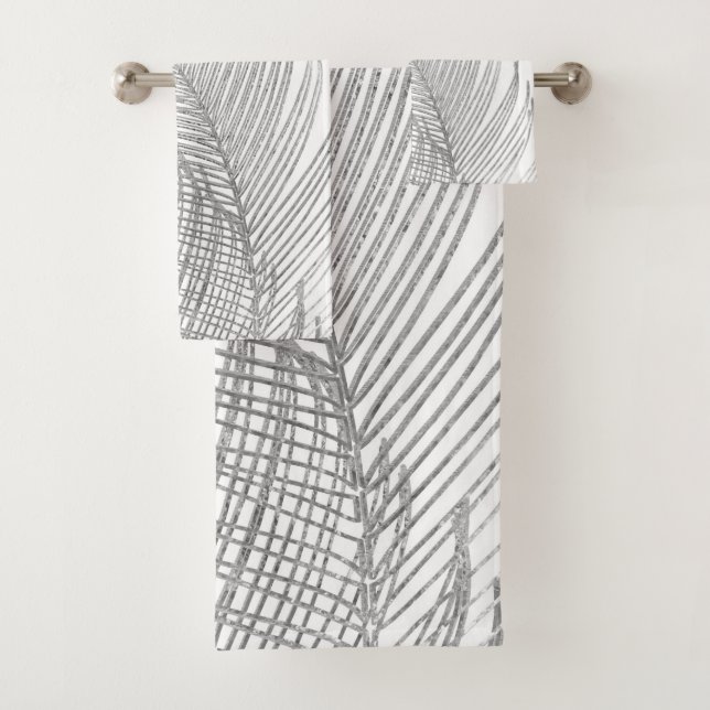 Palm deja líneas de arte finas con Relieve metaliz (In situ)