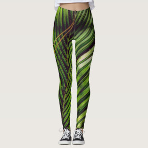Palm Frond, Agujas de pino y sombras Leggings