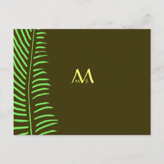 Palm Frond Wedding RSVP