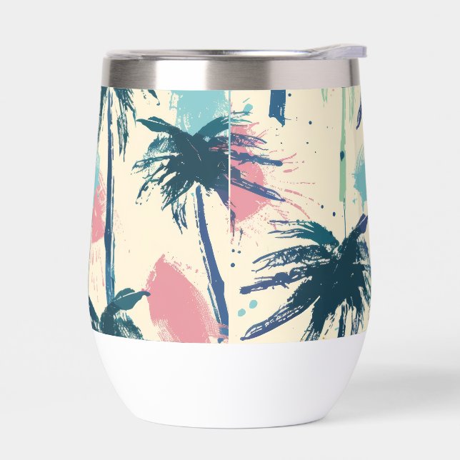 Palm Leaf Ceramic Thermos (Izquierdo)
