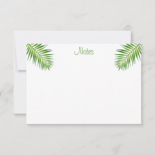 Palm Leaves Plantilla moderna con guión caligrafia