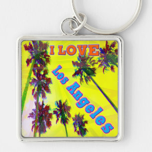 "Palm Sky: I LOVE Los Angeles 2" Llavero