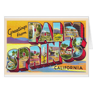 Palm Springs California Carta grande postal