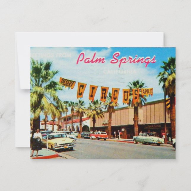 Palm Springs, California vintage (Anverso)