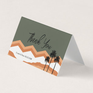 Palm Springs Modern Gracias Tarjeta plegada