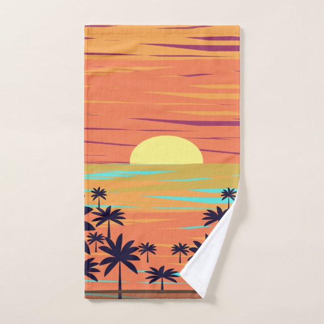 PALM SUNSET (Toalla de mano)