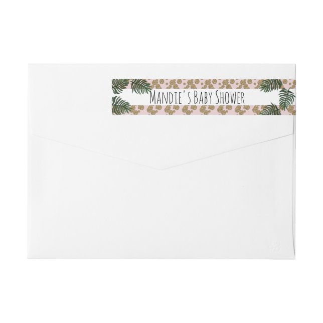 Palm Tree Faux Purpurina Confetti (Reverso)