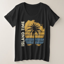 Palm Tree Island Time + T-Shirt Size